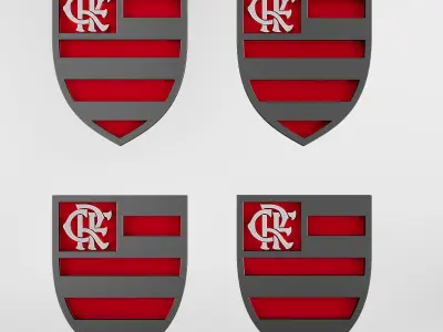Clube de Regatas do Flamengo logo 3D print model