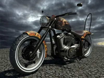 chopper motor 3D model
