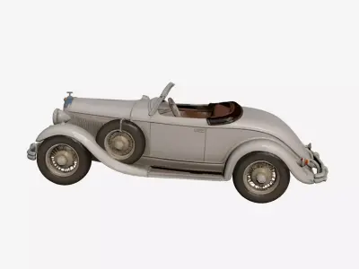 1920s Early Vintage Roadster 3D model 3D model