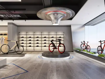 Bicycle Shop - Cycling Equipment Store 3D model