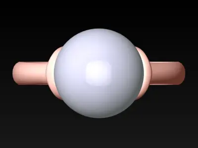 Pearl Ring - Womens Rings  -  N416314 3D print model