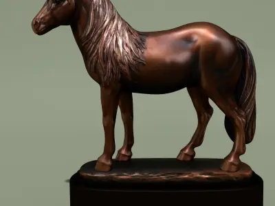 Horse Statuettes Collection volume 3 3D model