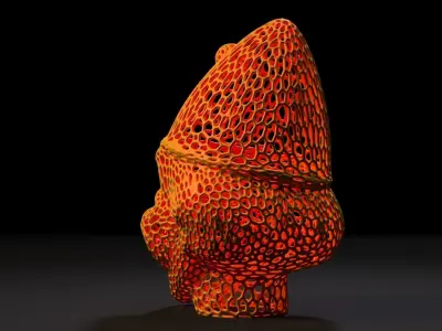 Clown lamp 3D print model