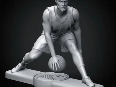 Steph Curry 3D Printable 2S 3D print model