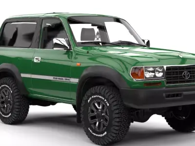 TOYOTA BORBUJA SERIE 80 3 DOORS  WITH SYNCHRONOUS CHANGES 3D model