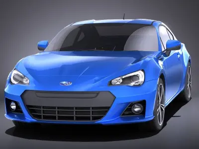 Subaru BRZ 2015 VRAY 3D model