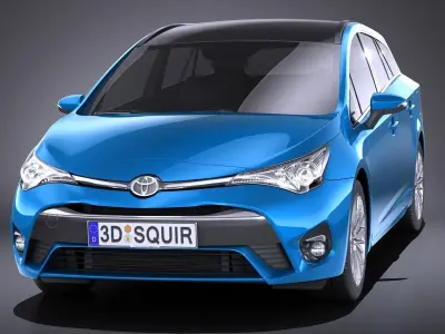 Toyota Avensis Estate 2018 VRAY 3D model