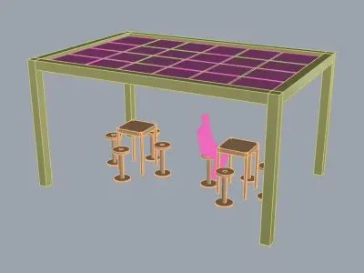 Outdoor Furniture Set Free 3D model