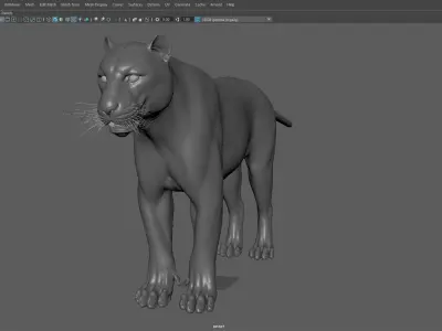 Tiger Low-poly 3D model