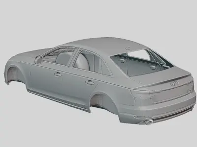 Audi A4 Sedan 2016 Printable Body 3D print model