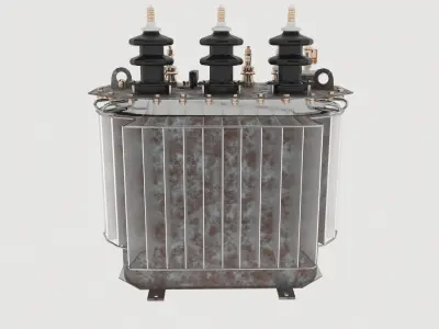 Oil Power Transformer 3D model