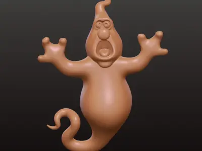 Funny Ghost Trio Halloween Decor stl Hanging Ornaments 3D print model