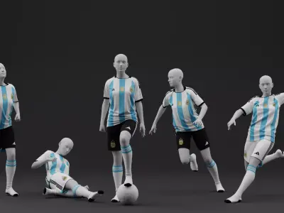 Argentina 2022 Women Home Jersey 3D model