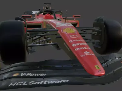 Ferrari F1 75  Realistic Formula 1 3D Model  2022 Season Low-poly 3D model