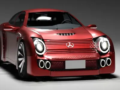 roming stone mercedes proposal model 3D model
