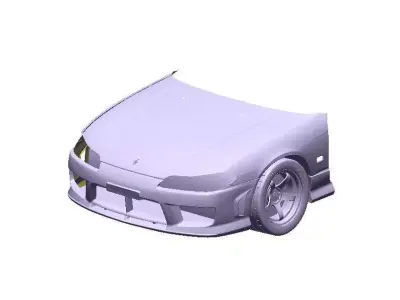 S15 Spec R Front Exterior Mesh Model - 3D Laser-Scanned 3D model