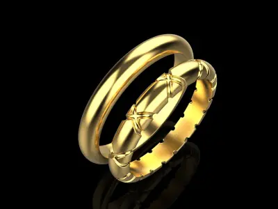 Wedding ring model 934 3D print model