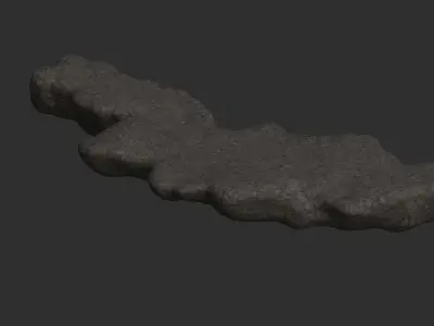 Rock Walkway 4 - Base Free low-poly 3D model