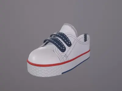 sneakers kids Low-poly 3D model