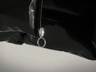 Modern Puffer Vest - Marvelous Designer Clo3D Project 3D model