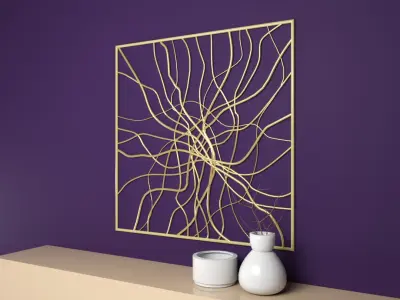 Free Art Lines 3D model