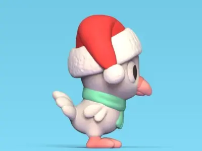 Xmas Dove 3D print model