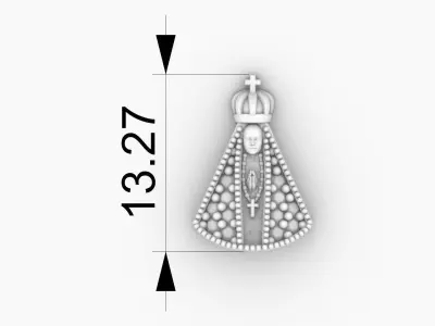 Nossa senhora aparecida  Our Lady Stl 3D print model 3D print model