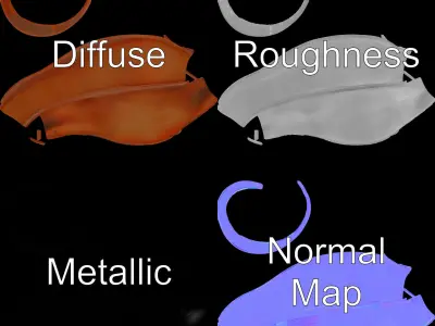 Rustic Torus Knot Decor D Model Pack Low-poly 3D model