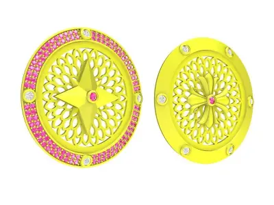 A4705 Luxury Diamond Women Pendant 3D print model