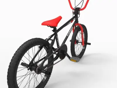 BMX Bike Low-poly 3D model