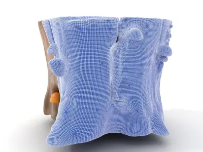 Mossy Tree Stump with Fungi Model Pack Low-poly 3D model