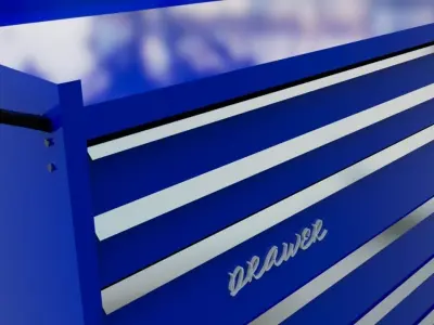 CLARKE DRAWER TOOL CABINET LONG 3D model