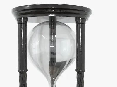 Hourglass Victorian  Low-poly 3D model
