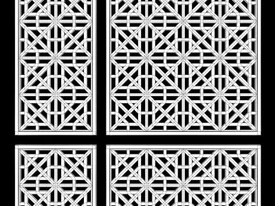 Arabic Islamic pattern wood decorative plaster 3D model