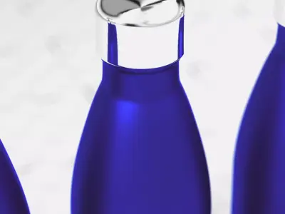 Bottle steel sport 3D model