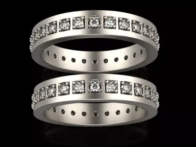 Wedding ring model 318 3D print model