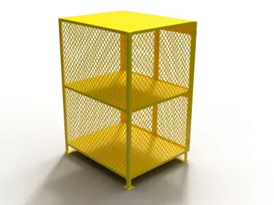 3D model of a box for a gas cylinder 3D model