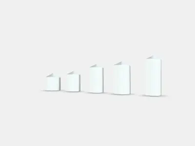 FENOMEN Unscented block candle set of 5 1 Low-poly 3D model