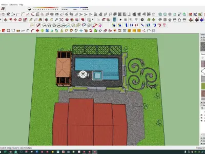 underground swimming pool 3d model lumion model 3D model