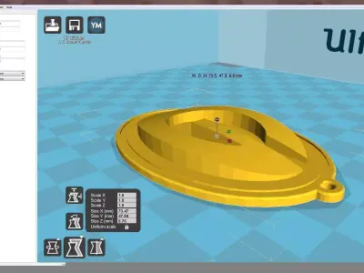 3D printable Green Bay Packers key-chain logo 3D model