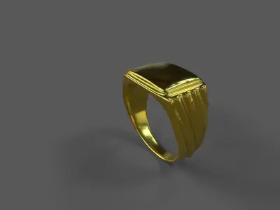 High-Quality 3D Ring Model Pack 4 Low-poly 3D model