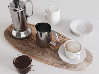 Coffee Maker Metallisk 3D model