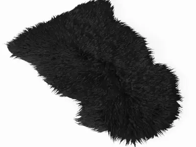 Supersoft Shearling Rug 3D model