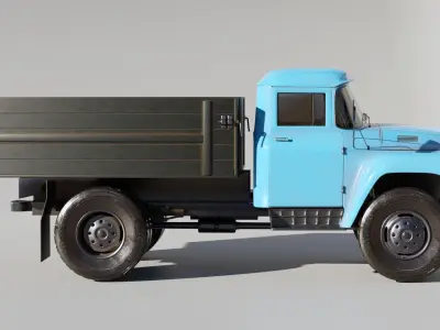 3D model of ZIL 130 truck 3D model