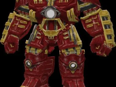 Iron Man Hulk Buster Avengers Low-poly 3D model