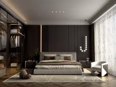 Bedroom interior 04 3D model