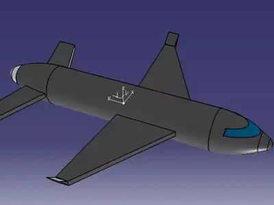Avion catia v5 3D print model