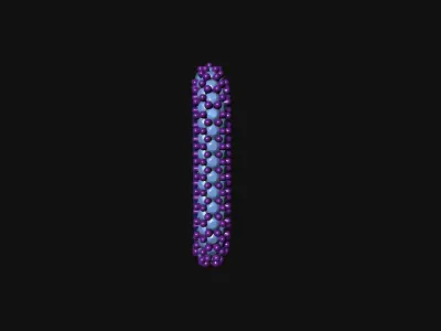 Earrings square diamond hoop earring 3D print model