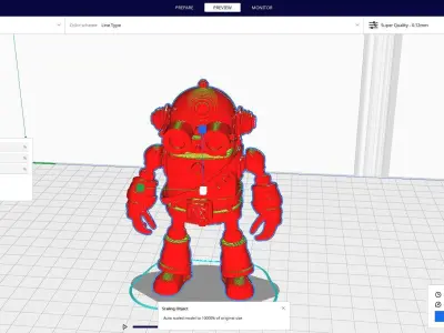 steampunk robotic 14 3D print model