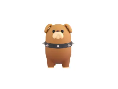 Dog Character 05 3D model